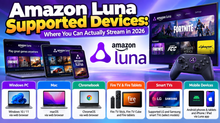 Amazon Luna Supported Devices