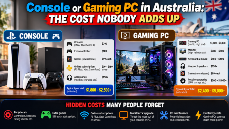 Console or gaming PC in Australia