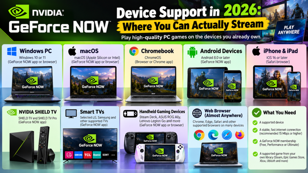 GeForce NOW Device Support in 2026