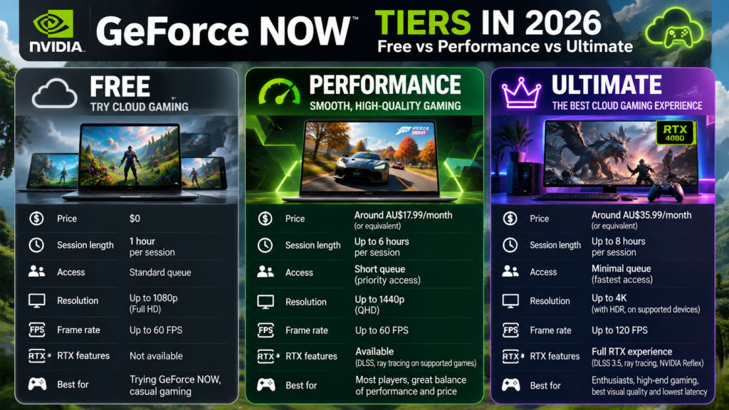 GeForce NOW Tiers in 2026