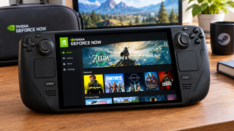 GeForce NOW on Steam Deck