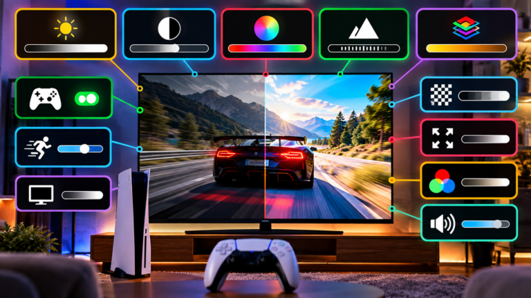 TV settings for console